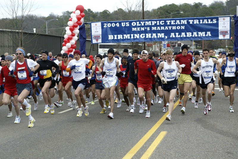 The Start of the Olympic Trials Marathon