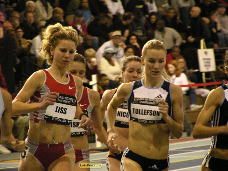 Carrie Tollefson and Collette Liss in the Women's 3k