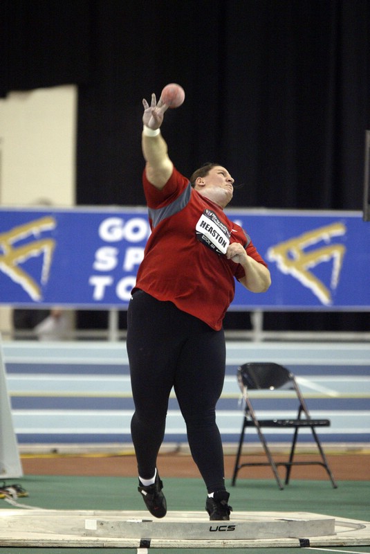 Kristin Heaston 2nd in shot put