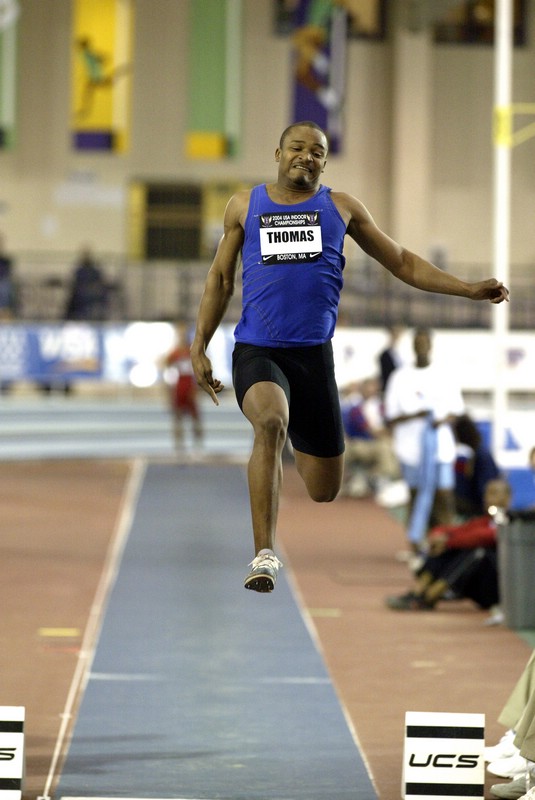 Marcus Thomas 2nd in long jump by Nearly 2 Feet