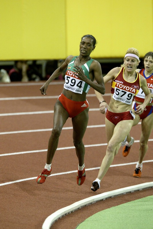 Berhane Adere in Women's 3k Heats