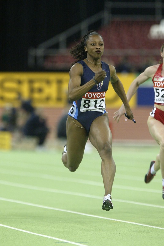 Gail Devers in Qualifying Heats