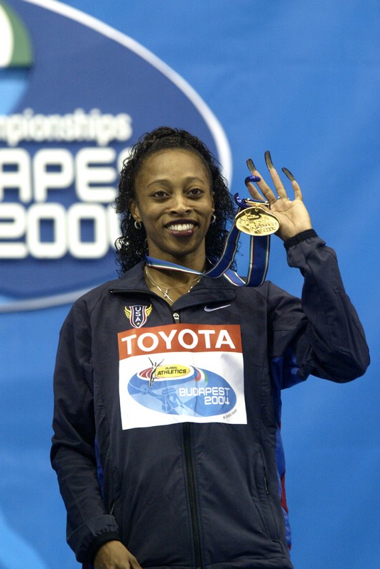 Gail Devers Getting Her 60m Gold from Saturday