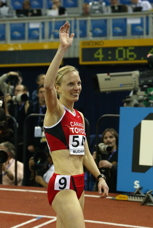 Carmen Douma After Her Silver Medal in the 1500m