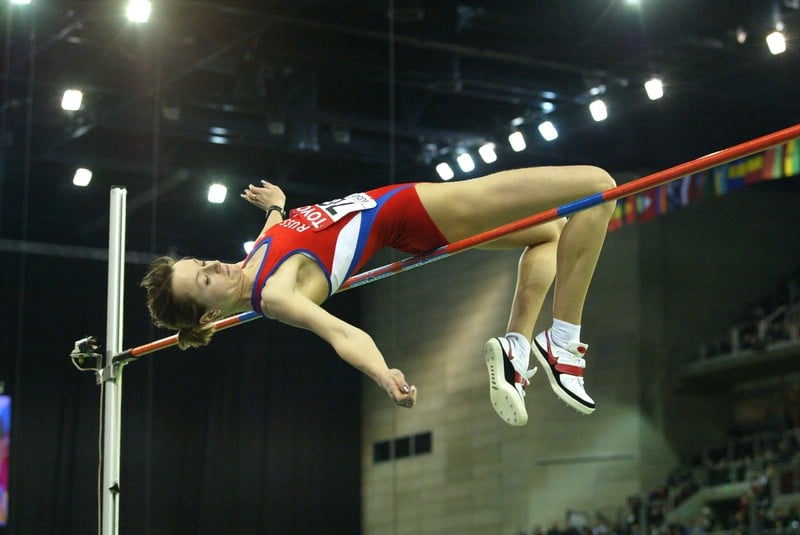 Yelena Slesarenko High Jump Gold