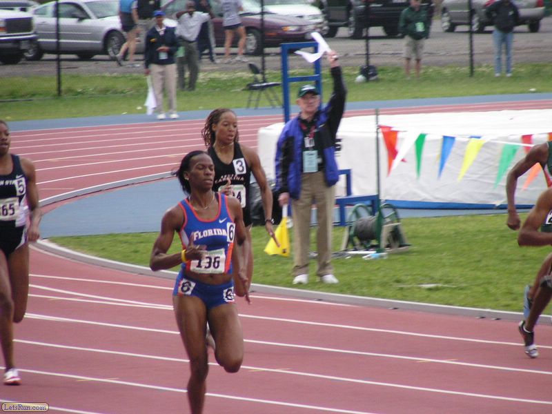 Tiandra Ponteen with a meet record 51.08
