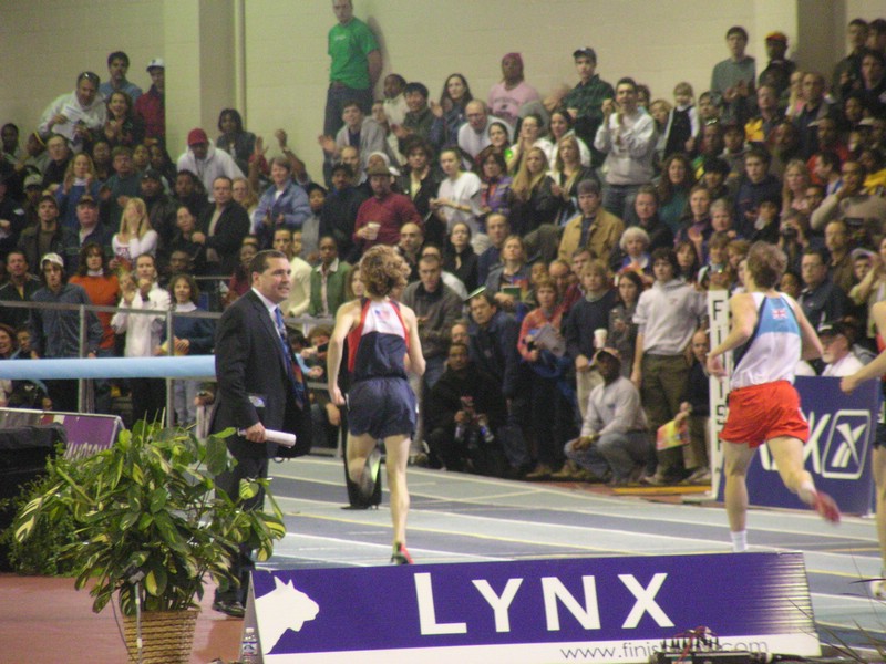 Finish of Boys Mile
