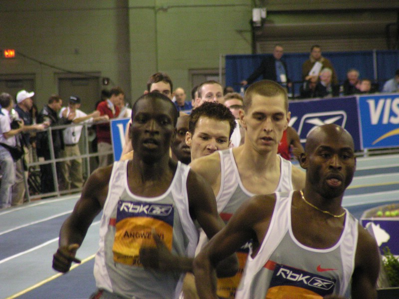 Bernard Lagat, Mark Fountain, and Elkanah Angwenyi
