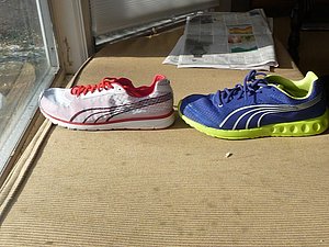 Puma Faas 250 on left, which seems to be more like a racing flat and the Puma Faas 400 on right.