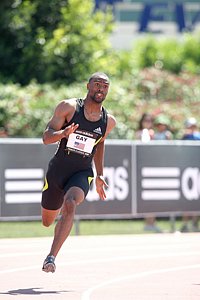 Tyson Gay in the 200