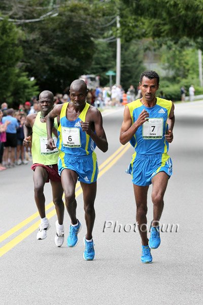 Kiprono, Chebet, and Gebremariam (l - r)