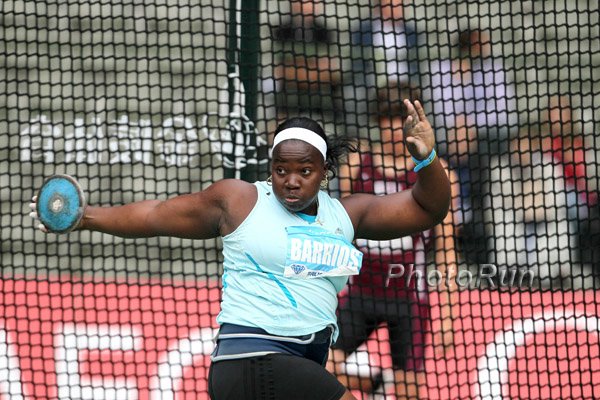 Yarelis Barrios 2nd in Shot Put