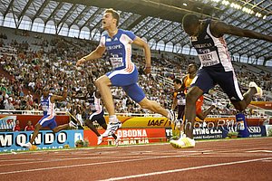 Christophe Lemaitre in the 100m