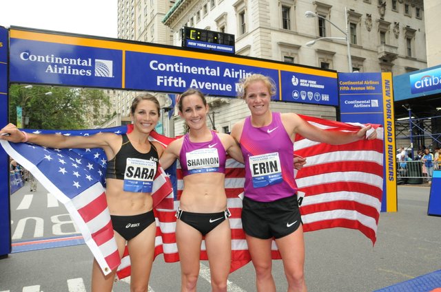 Sara Hall, Shannon Rowbury, Erin Donohue