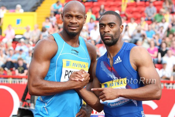 Tyson Gay and Asafa Powell