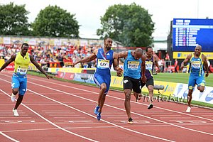 Tyson Gay Over Asafa Powell