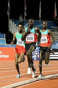 Dennis Masai. Gebretsadol Abraha of Ethiopia and Paul Lonyangata of Kenya