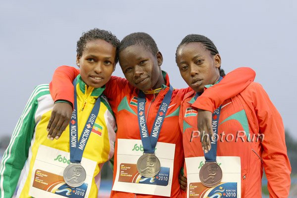 Girls steeple medalists