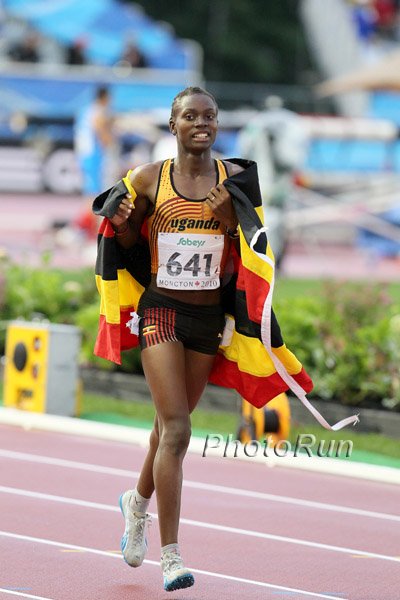 Anne Negesa was 3rd for Uganda