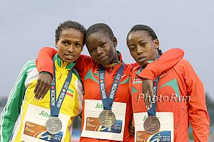 Girls steeple medalists