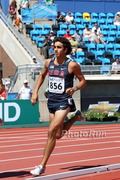 Robbie Andrews in the first round of the 800