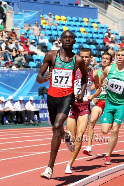 Dickson Tuwei in the 800 prelims