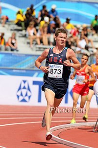 Trevor Dunbar spends the race in no man's land and gets 11th