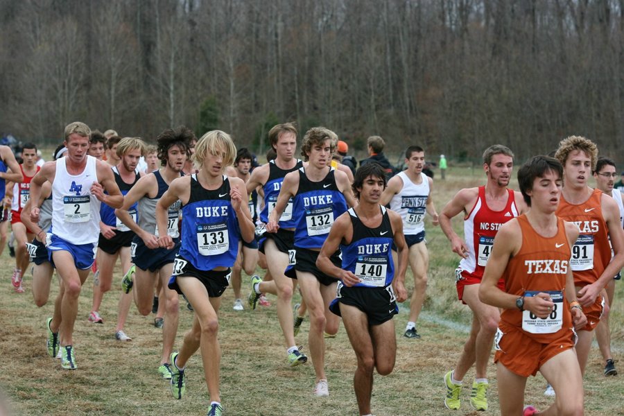James Kostelnik (132), Andrew Brodeur (130) and Bo Waggoner of Duke