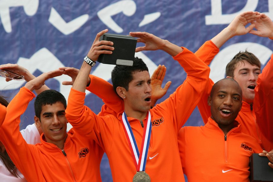 German Fernandez Celebrates