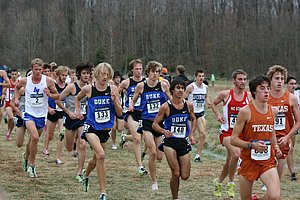 James Kostelnik (132), Andrew Brodeur (130) and Bo Waggoner of Duke