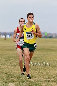Milers Matthew Centrowitz (10th) and Dorian Ulrey