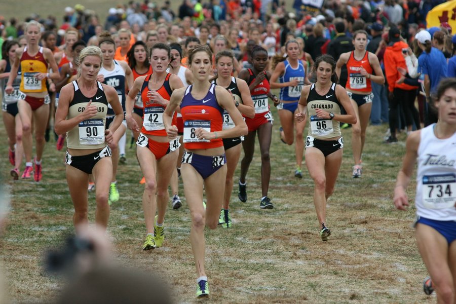 Emma Coburn Colorado and Kim Ruck of Clemson