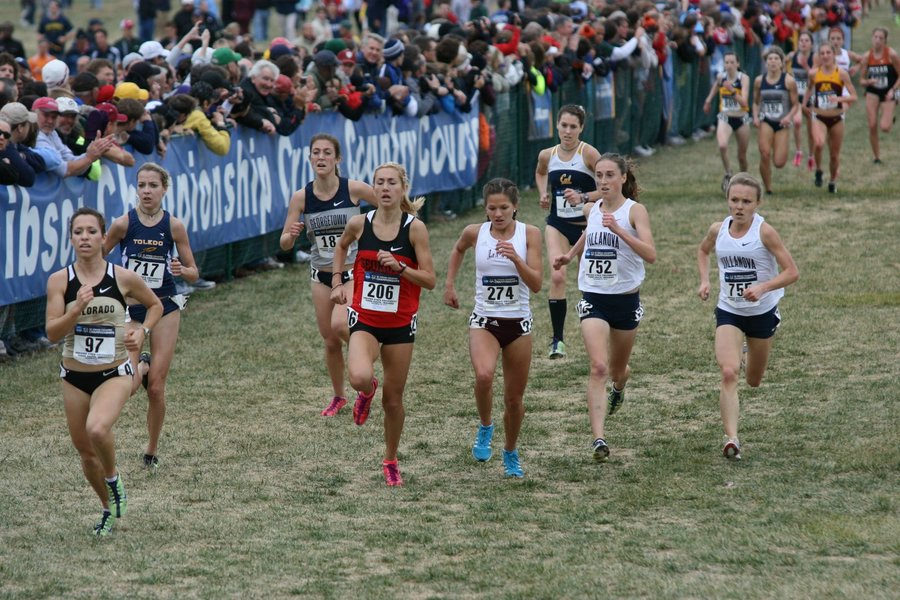 Ari Fisher of Tolego, Emily Jones of Georgetown in Back