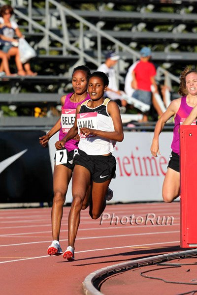 Mimi Belete and Maryam Jamal Women's 1500m