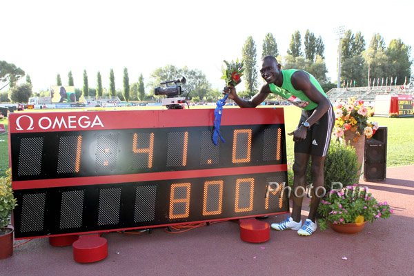 David Rudisha 1:41.01 World Record