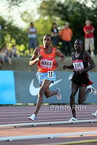 Tariku Bekele and Edwin Soi