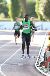 David Rudisha at the Finish