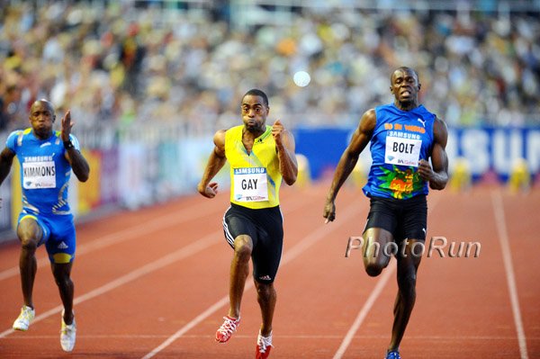 Tyson Gay Defeats Usain Bolt