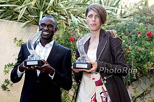 Blanka Vlasic con David Rudisha