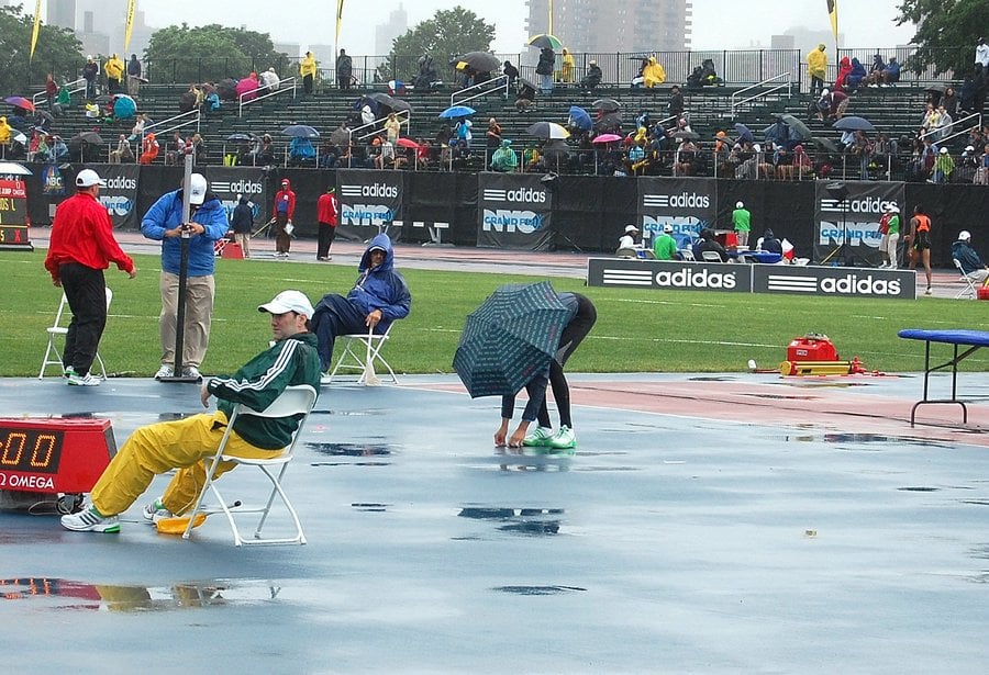 Weather Made it Difficult for the High Jumpers