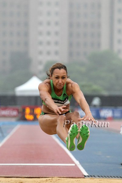 Heptathlete Jessica Ennis in Long Jump 6.03