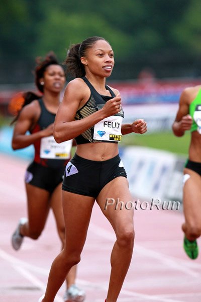 Allyson Felix Wins the 200m