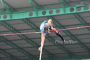 Romain Mesnil of France Won the Pole Vault Over Brad Walker in 5.52