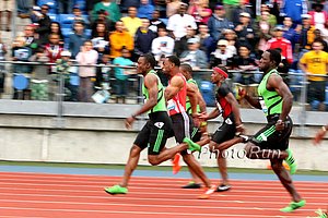 Steve Mullings Leading Tyson Gay