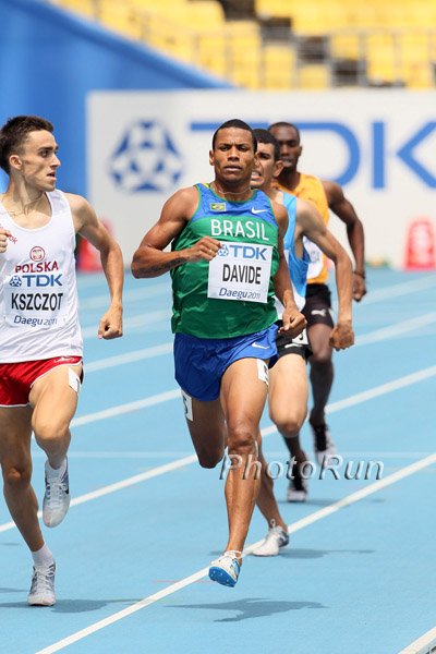 Brazil's Kleberson Davide won heat 5