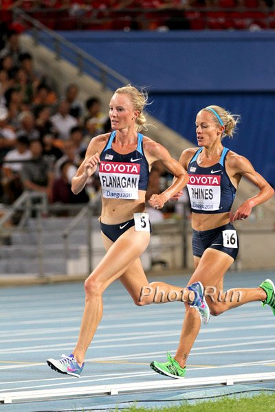 Flanagan (l) and Jen Rhines (r).