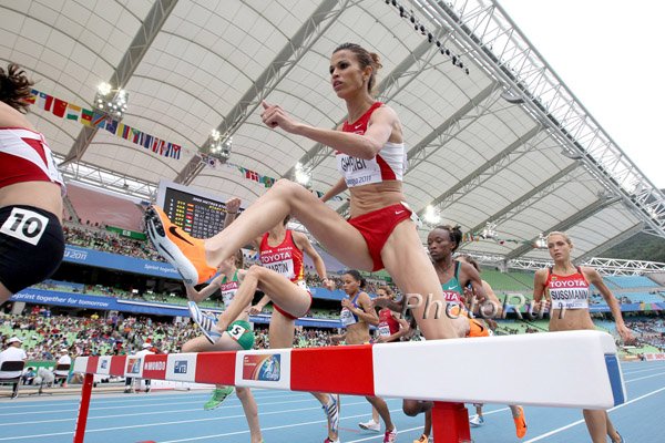 Habiba Ghribi was the 2n fastest on the day at 9:24.56