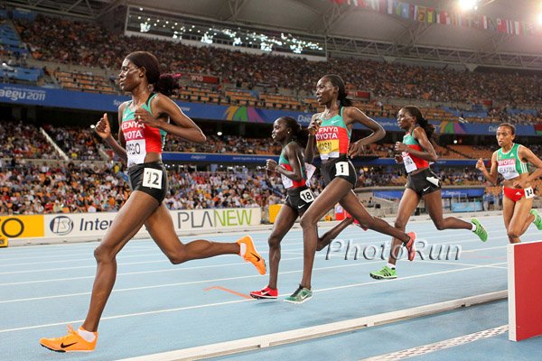The Kenyans would end up 1-2-3-4.