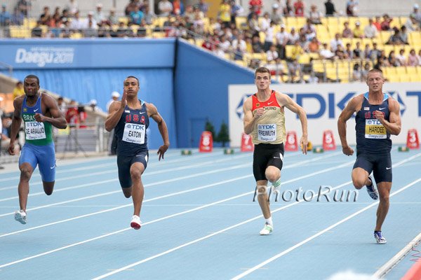 Ashton Easton (l) and Trey Hardee (r) of America