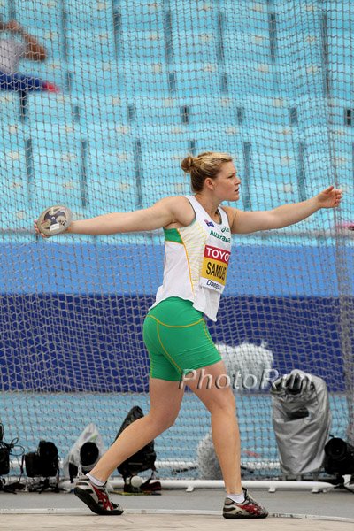 Defending champ Dani Samuels